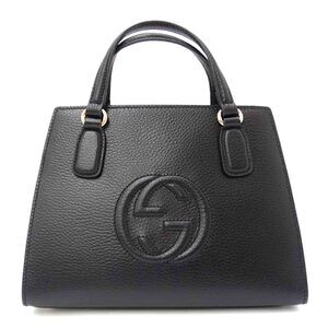 GUCCI Soho Interlocking GG Handbag Black